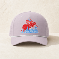 Dallas Elephant Skyline Rope Hat — Front, Lilac/ White Grey | Dallas Republican Convention
