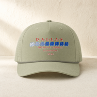Dallas Blue Elephant Rope Hat — Front, Light Olive/ Olive | Dallas Republican Convention