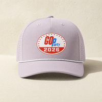 GO-Party! 2026 Rope Hat — Front, Lilac/ White Grey | Dallas Republican Convention