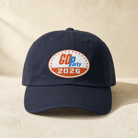 GO-Party! 2026 Embroidered Dad Cap — Front, Navy | Dallas Republican Convention