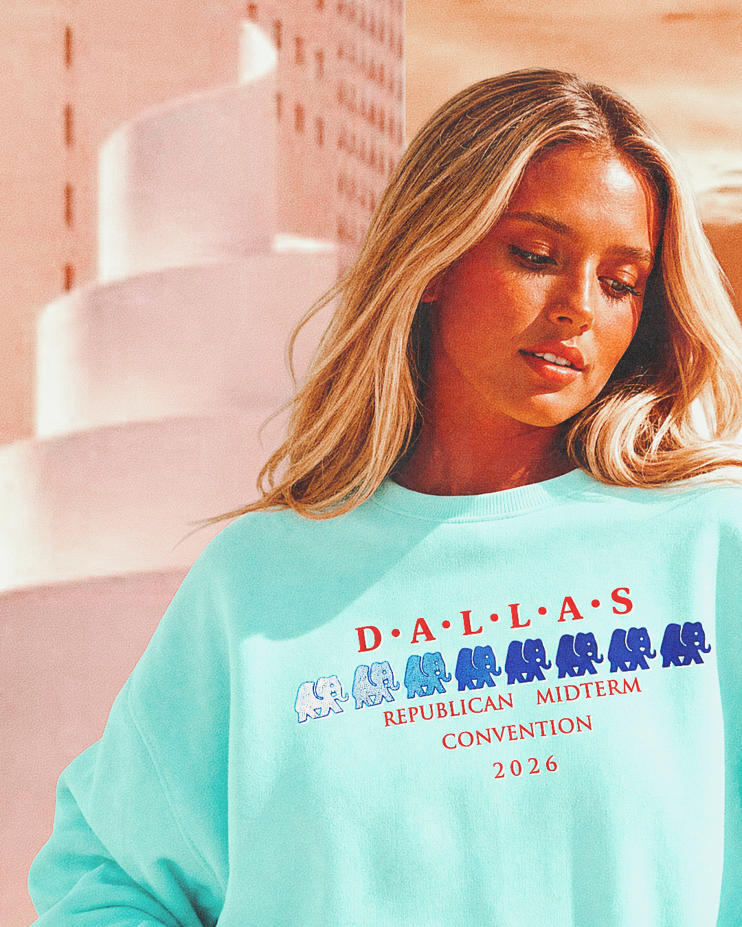 Retro Convention on model — Crewneck