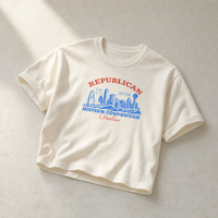 Dallas Skyline Boxy Tee — Context, Ivory | Dallas Republican Convention