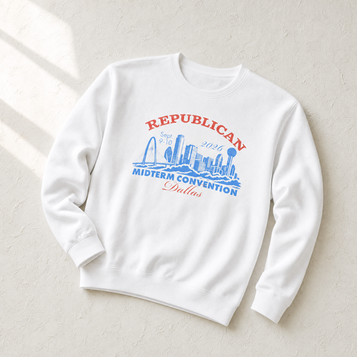 Dallas Skyline Crewneck — Context, White | Dallas Republican Convention