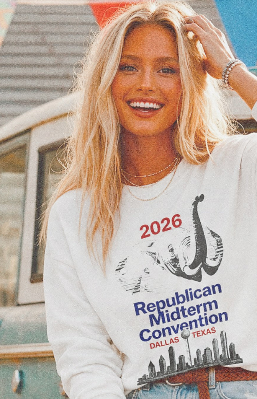 Retro Convention on model — Crewneck