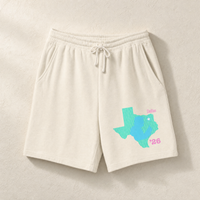 Texas Trump Green/Blue/Pink Lounge Shorts — Front, Ivory | Dallas Republican Convention