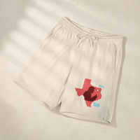 Texas Trump Red/Baby-Blue Lounge Shorts — Context, Ivory | Dallas Republican Convention