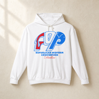 Vintage GOP Hoodie — Front, White | Dallas Republican Convention