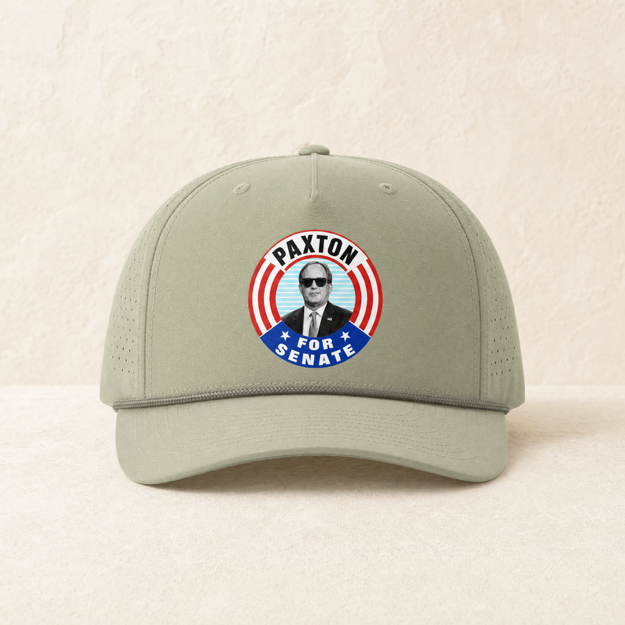 Paxton for Senate Rope Hat — Front, Light Olive/ Olive | Dallas Republican Convention