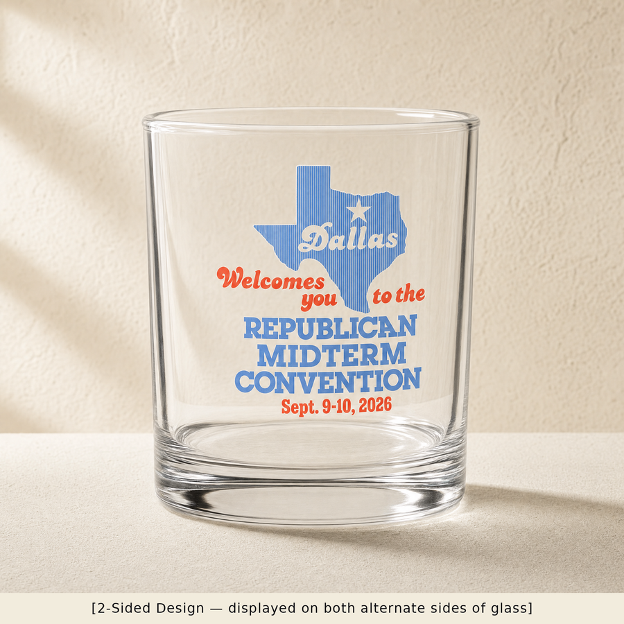 Dallas Welcomes You Rocks Glass Set