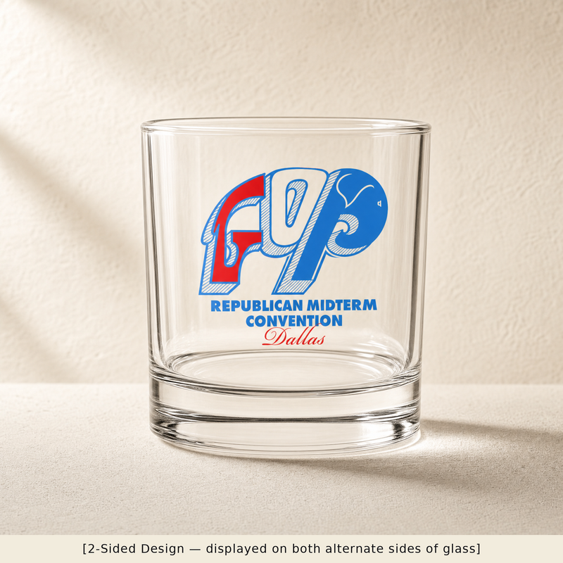 Vintage GOP Rocks Glass Set