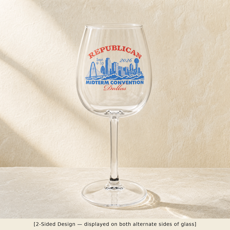 Dallas Skyline Wine Glass Set