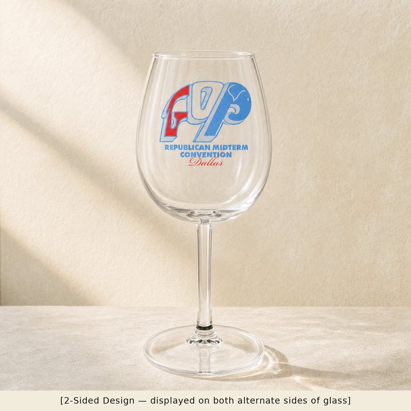 Vintage GOP Wine Glass Set