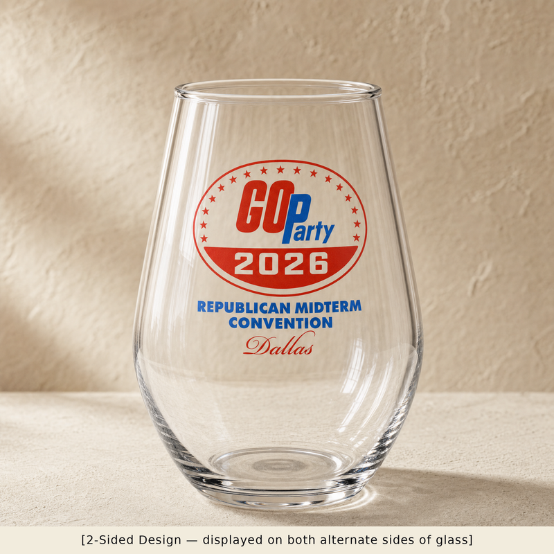 GO-Party! 2026 Stemless Wine Glass Set