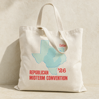 Texas Trump Baby-Blue/Red Tote Bag — Filled | Dallas Republican Convention